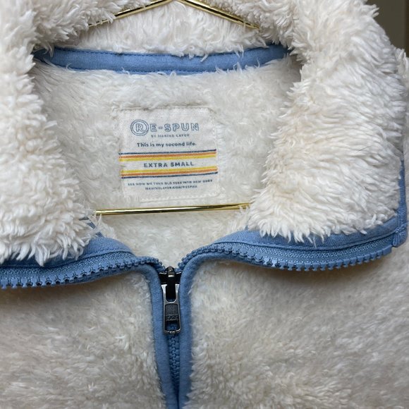 Marine Layer Re-Spun Sherpa Corbet in Cream - Picture 3 of 5